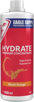 Eagle Supps Hydrate Premium Concentrate, 1 Liter Flasche, Geschmacksrichtung Blood Orange, zuckerfrei, Vitamin- und Mine